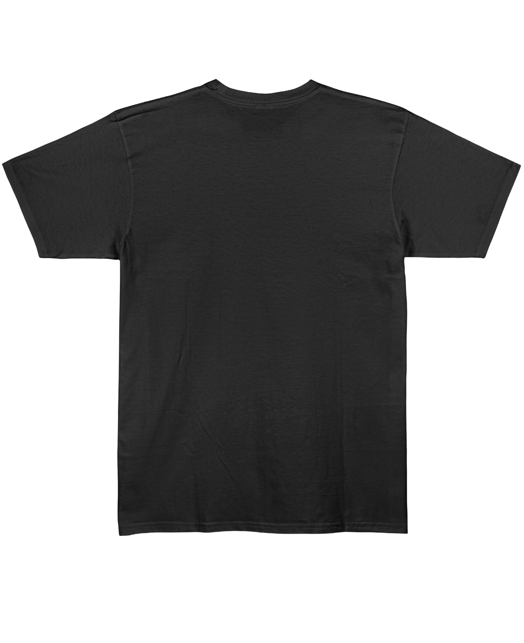 "Black Regular Fit T-shirt Back Design"