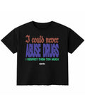 Black Boxy Fit T-shirt Front Design