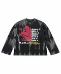 Hammer Wash Waffle Oversized Full-Sleeve Front Design