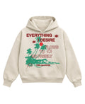 Cream Boxy Hoodie Front Design