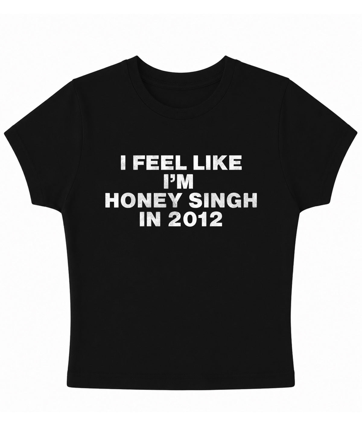 Black Baby Tee Front Design