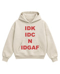 Cream Boxy Hoodie Front Design