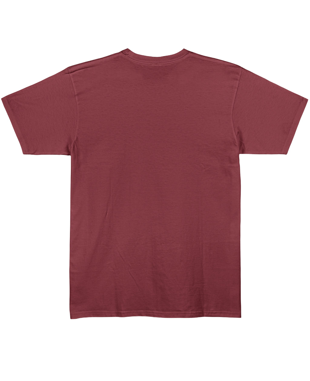 Maroon Regular Fit T-shirt Back Design