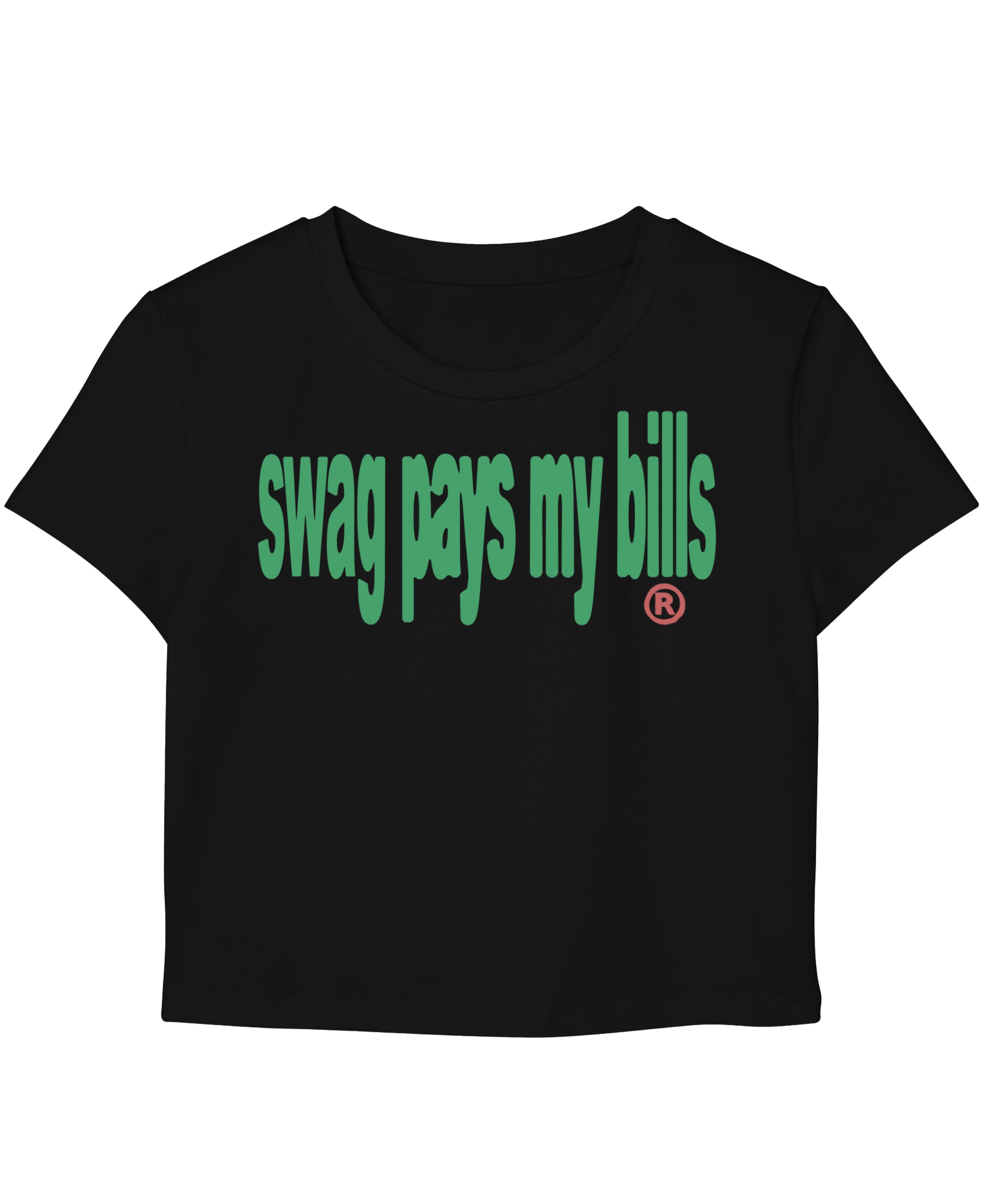 Black Baby Tee Front Design